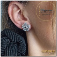 F0100/P Orecchini rosa mini lobo